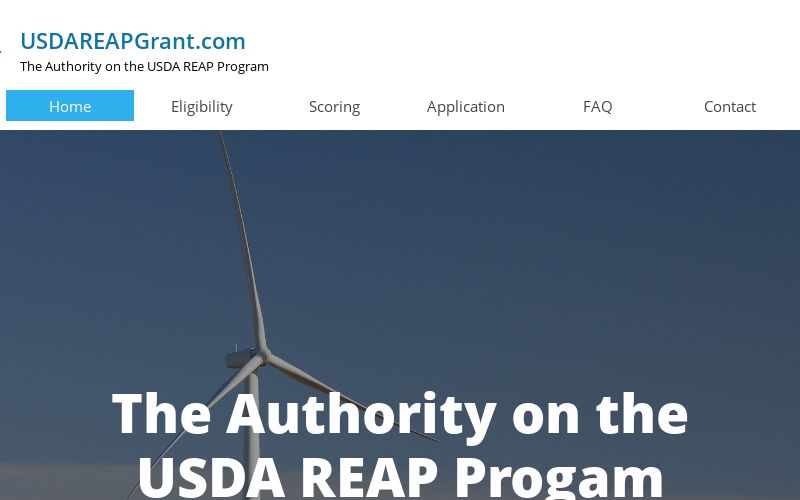 USDA REAP Program Grant Application | USDA REAP Grant