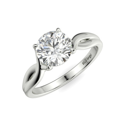 Solitaire Round Twist Engagement Ring Profile Picture